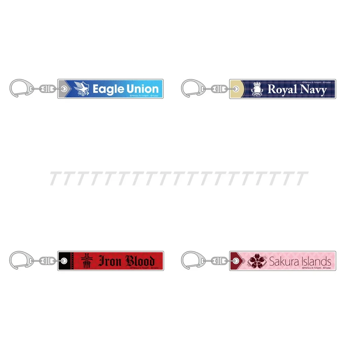 Game Azur Lane Keychain Doll Anime Acrylic Keyring Pendant for Gift