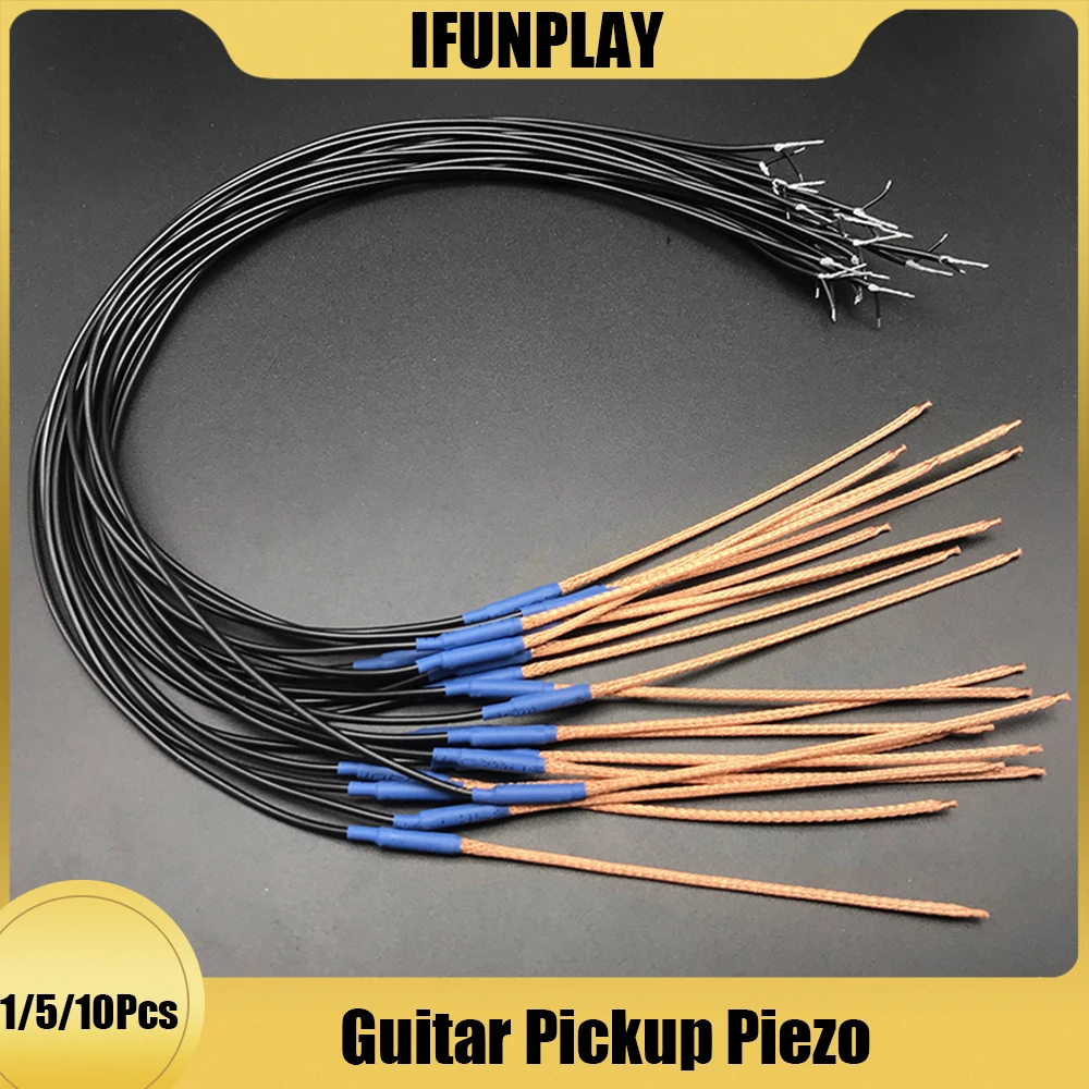 1/5/10 Soft Acoustic Guitar Equalizer Bridge Saddle Piezo Under Pickup Piezo Guitar Replacement Parts Blue