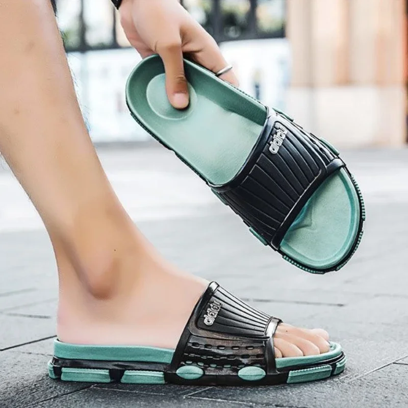 

Слайды Sabot Shiatsu, низкая цена, повседневная модная мужская обувь высокого качества из ЭВА Y2k, удобные элегантные мужские тапочки из ПВХ Mascullino