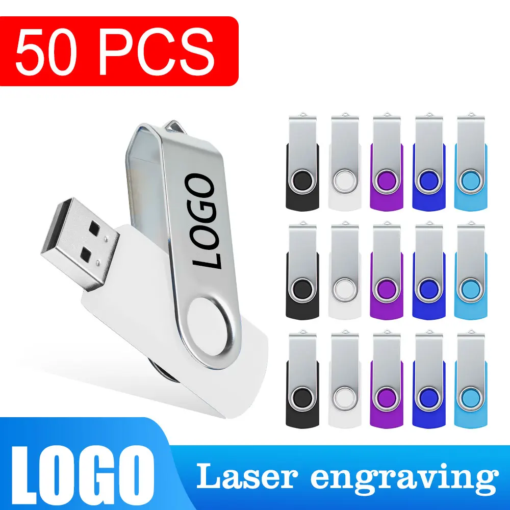 

50pcs/lot Custom Logo Free 2.0 USB Flash Drive Usb 4GB 8GB 32GB 64GB Pendrive 2GB 1GB Photography Creative Gift Memory stick