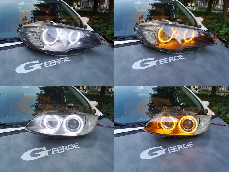 For Hyundai Elantra XD 2004 2005 2006 Ultra Bright Day Light Turn Signal SMD LED Angel Eyes Halo Rings Kit Car Accessories