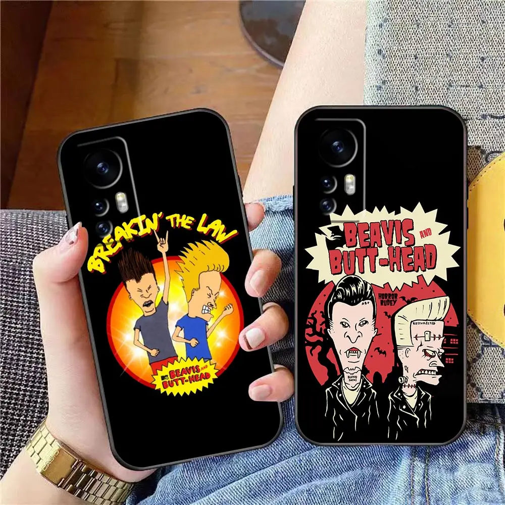 Cartoon Beavis And Butthead Phone Case For Xiaomi Mi 13 12 12X 12T 11 11T 10 9 8 Pro Lite Plus Case Funda Coque Shell Capa Cover