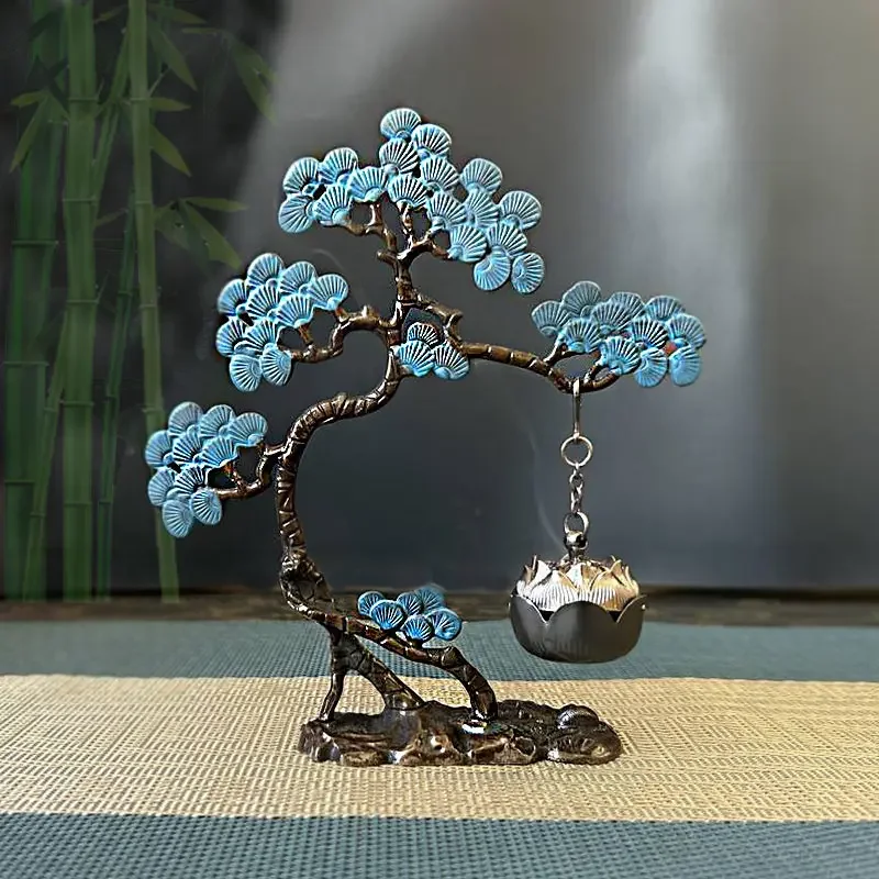 Welcome Pine Shape Lotus Hanging Incense Burner Creative Home Indoor Aromatherapy Furnace Home Decoration Ornament
