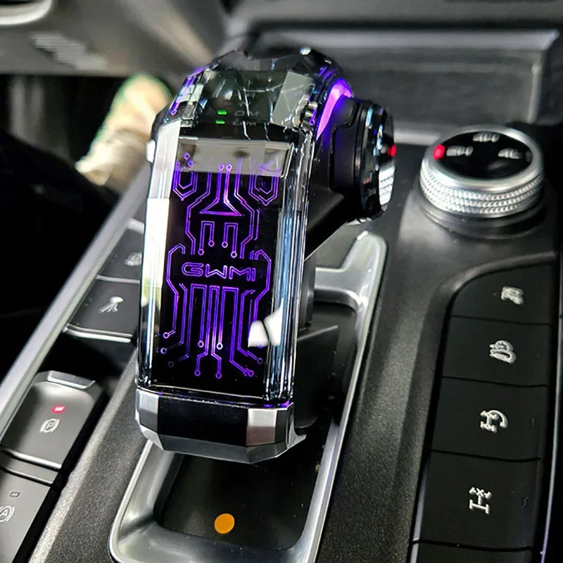 Crystal Gear Shift Knob with LED Light for GWM Tank 300/400 Power Haval H5 H9 Dargo - Car Shift Handle Rod Upgrade Accessory