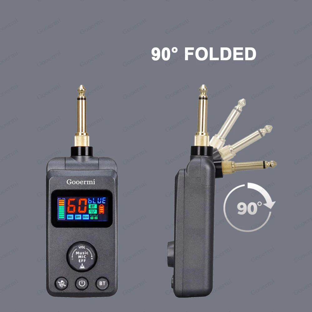 Gooermi-K03 Handheld Karaoke Wireless Microphone 2-Channel with Receiver Channel Adjustment Button for Party KTV