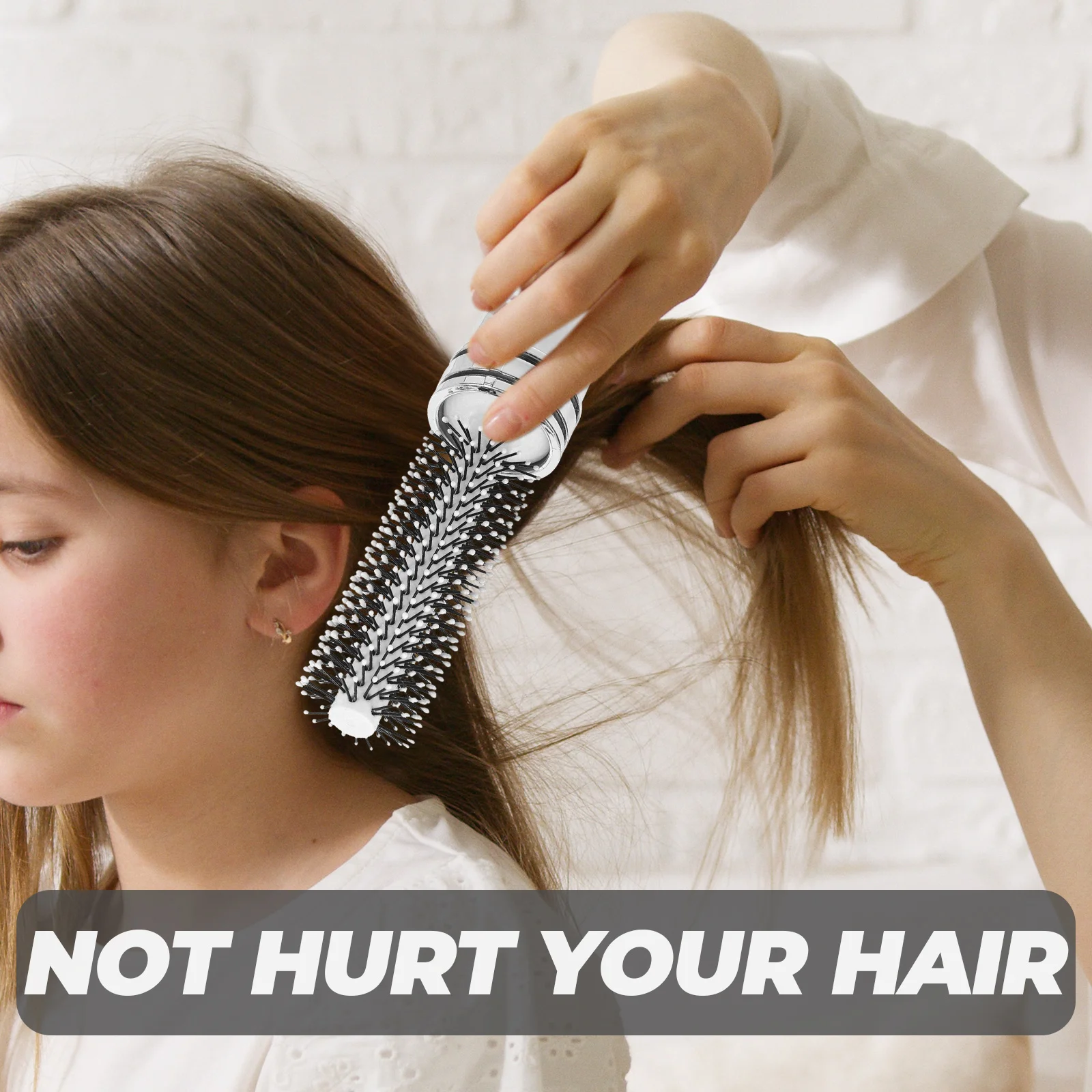 

Portable Curling Comb Hair Brush Foldable Abs Boar Retractable Travel Roll Brush Blow Drying Styling Smooth Anti