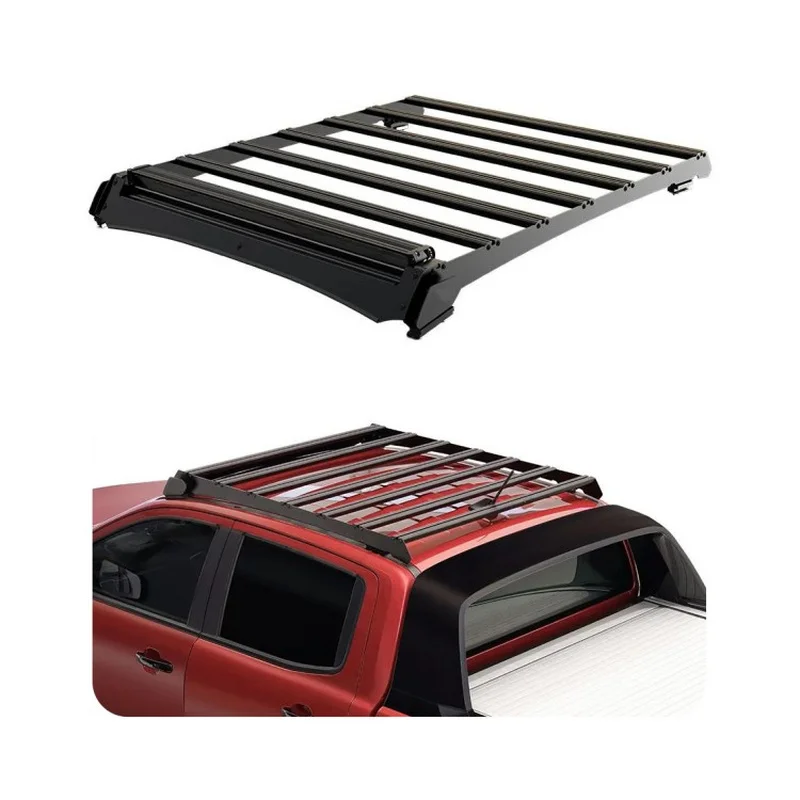 Hot Selling Aluminum Steel Top Loading Cargo Basket Fit Ranger T6 Raptor 2012-2022 Pickup Roof Platform