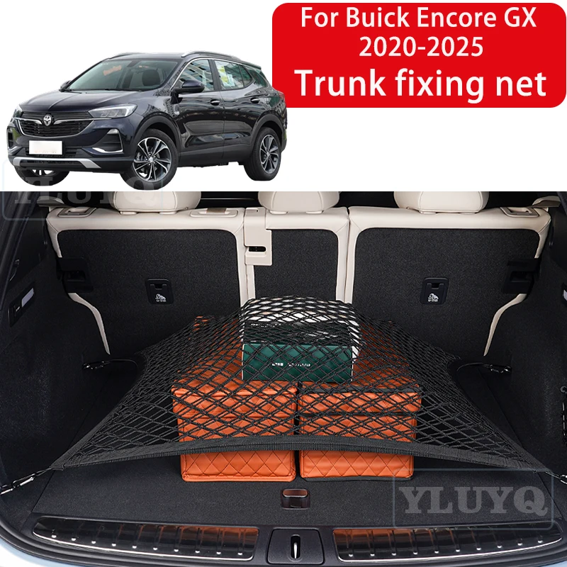 

For Buick Encore GX 2020-2025 Trunk Net Pocket elastic nylon anti-slip fixed net trunk storage car interior accessories