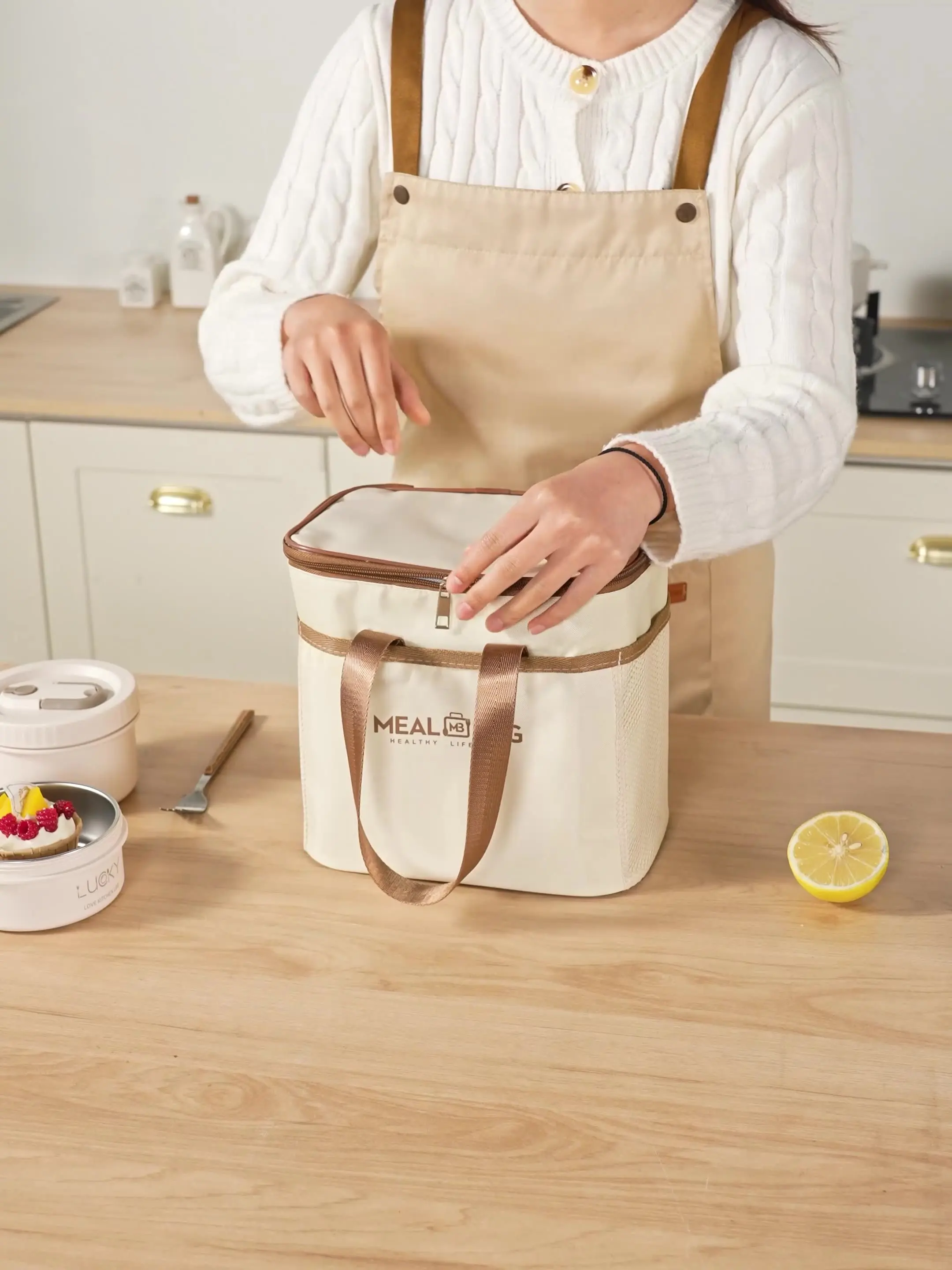 مربع معزول حقيبة الغداء للنساء الاطفال برودة حقيبة حرارية المحمولة بينتو صندوق الجليد حزمة حمل العمل الغذاء الحقيبة نزهة الحاويات