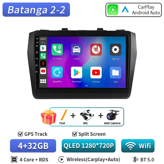 Android 16 Voor Suzuki Swift 2016-2022 Autoradio Stereo Multimedia Navigatie GPS Video Player DSP QLED Draadloze Carplay 5G DVD