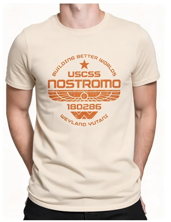 2026 Men Vintage Industrial Graphic T Shirt Retro Distressed Badge Print Short Sleeve Cotton Unisex Tops
