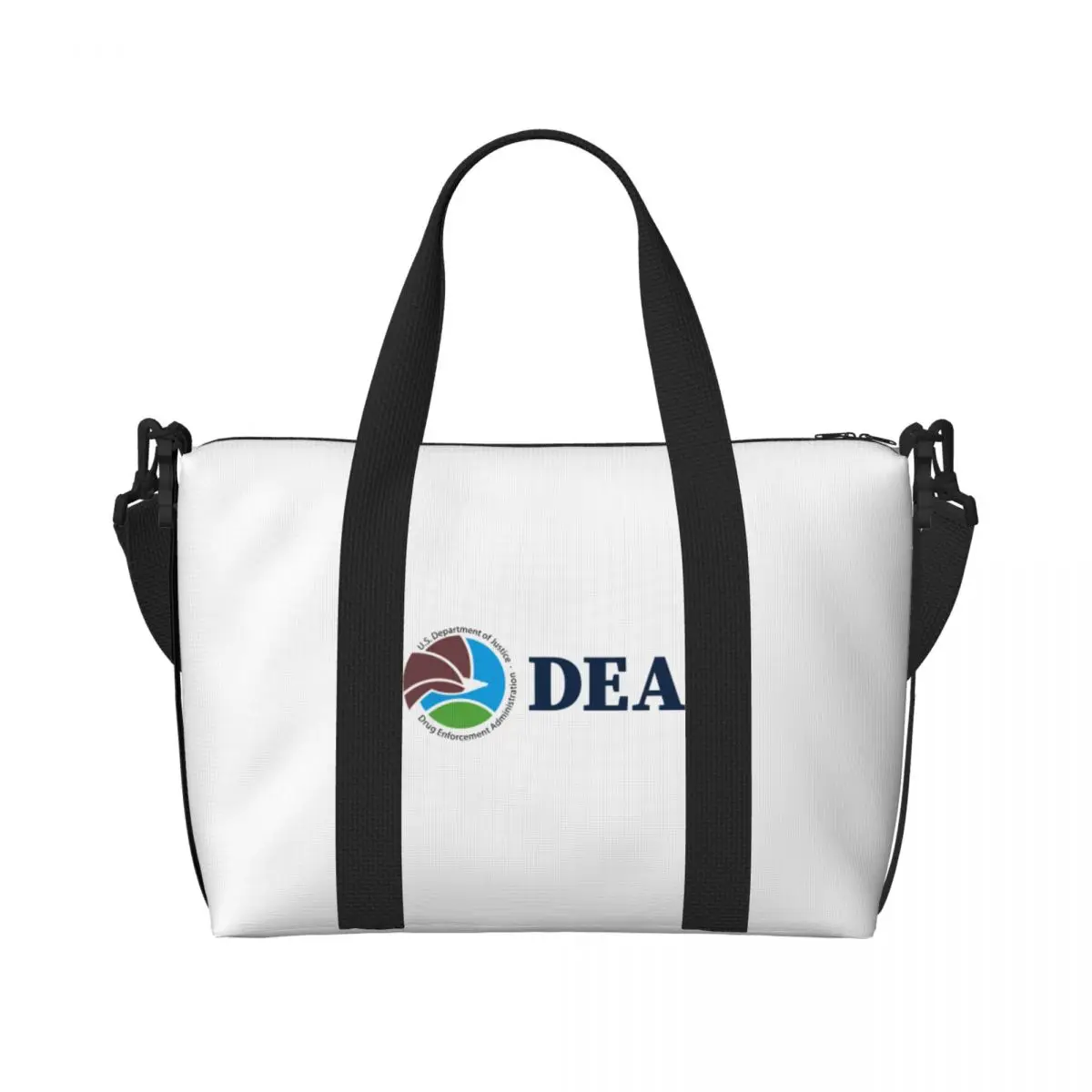 

Men Travel Bag DEA US Federal Interdiction Agency Gym Bag Large Capacity Outdoor Pattern Handbag Retro Training Sports Bag