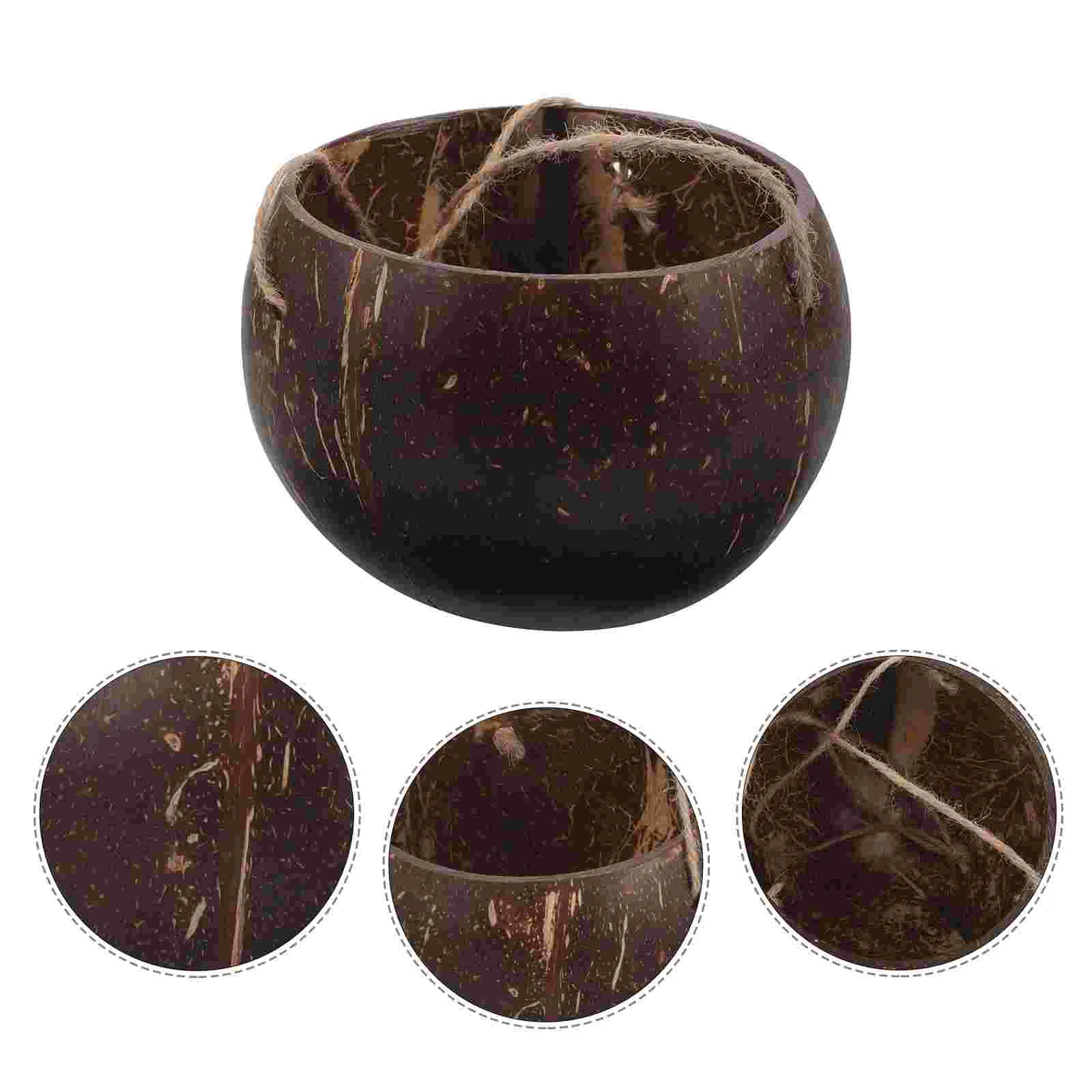 

Coconut Shell Flowerpot Decorative Baskets Indoor Pots for Plants Hanging Planter Wall