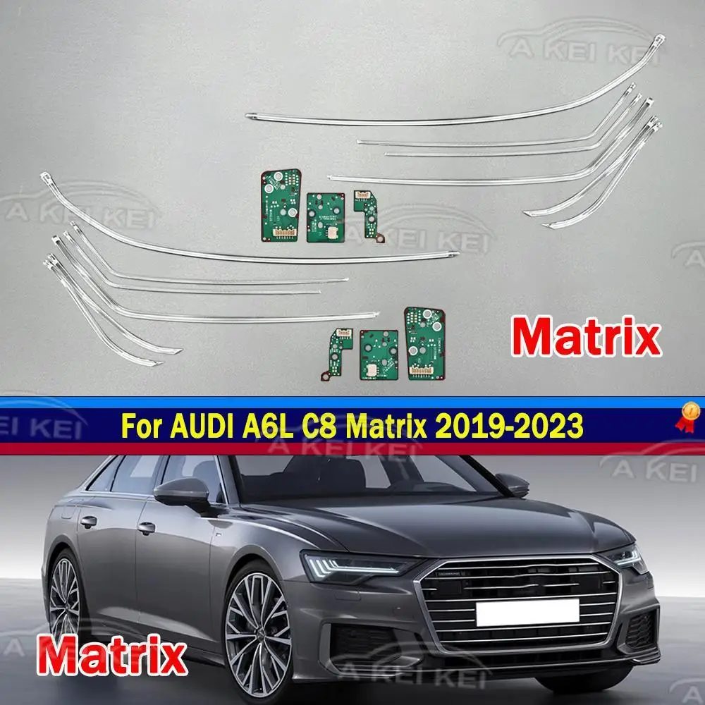 Neu für Audi A6 C8 2019-2023 Matrix DRL Autoscheinwerfer Lichtleiter Tagfahrlicht-Röhre & Leiterplatte Lichtquelle Chip – Detail 1