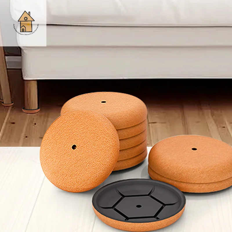 

Round and Square Felt Chair Pads, Adhesive Leg Bumper, Anti Slip Mat for Furniture/Floor Protection