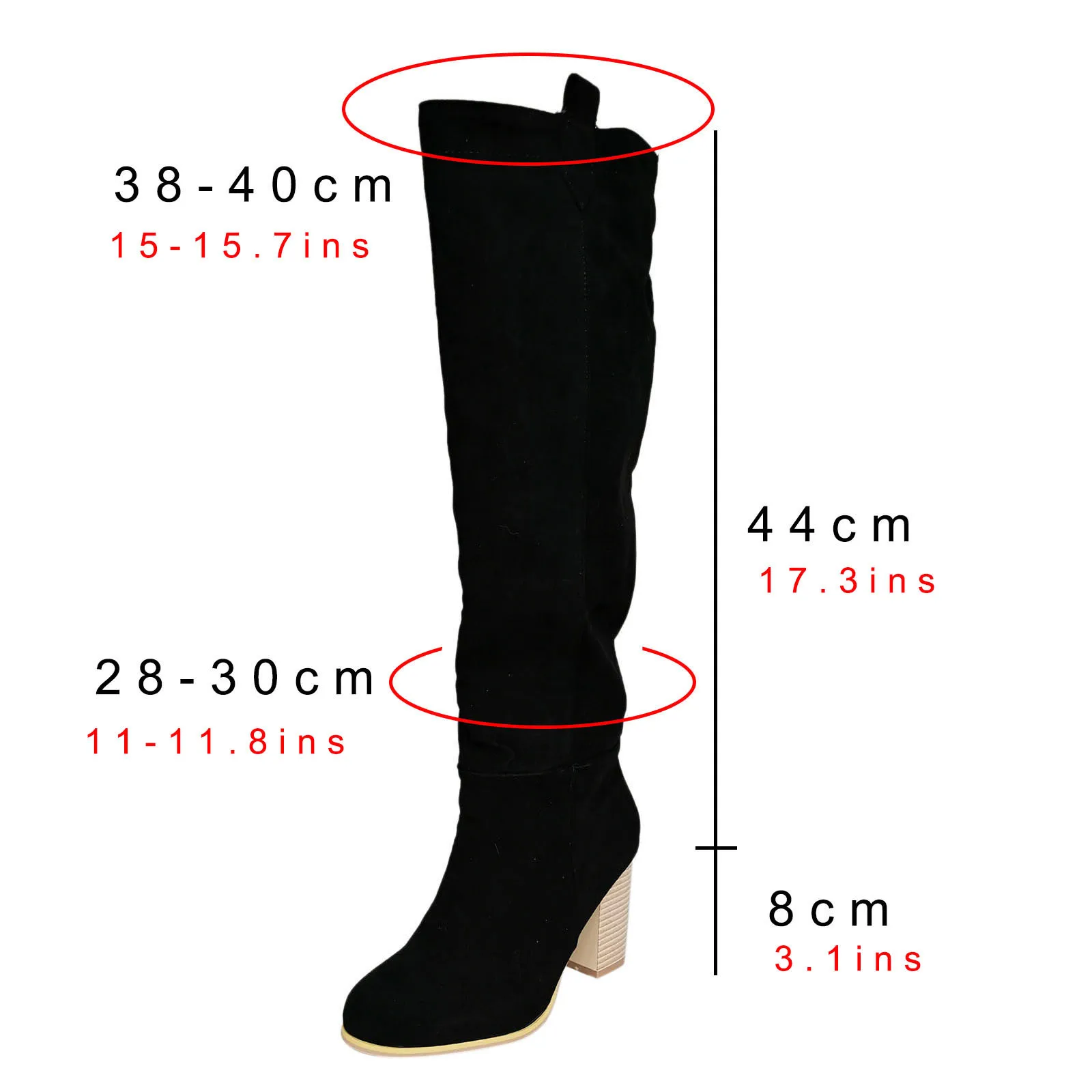 Thin High Boots Women Boots Booties Boots Chunky Retro For Women Women\'S Boots Shoes Thigh High Suede Boots For Women Wide Calf