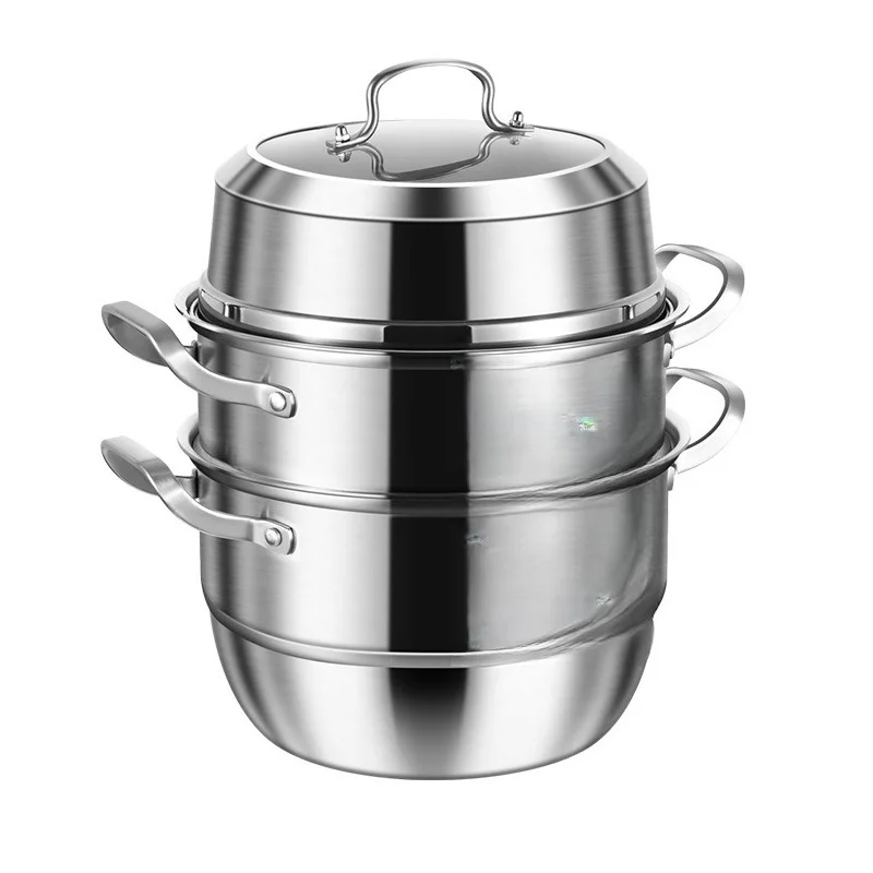 

Household 316 stainless steel extra thick multi-layer double-layer steamer