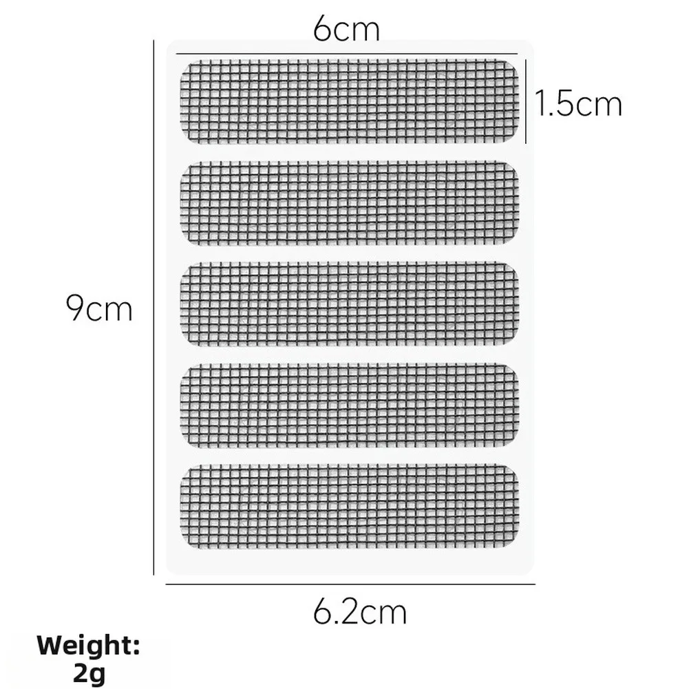 100 Pcs Gray Metal Screen Repair Kit Self Net Patch For Window Door Fly Screen Mesh Fixing Tool Home Garden Hardware