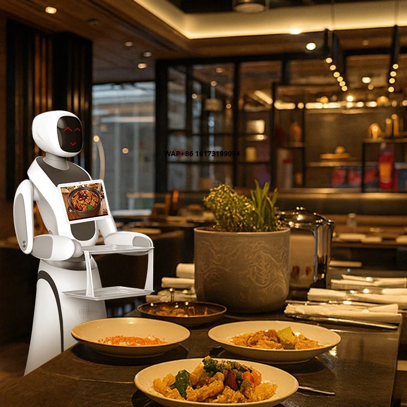 Professional Manufacturer Multi-functional Intelligent Robot Restaurant Robot Waiter Automatic Food Delivery Robot