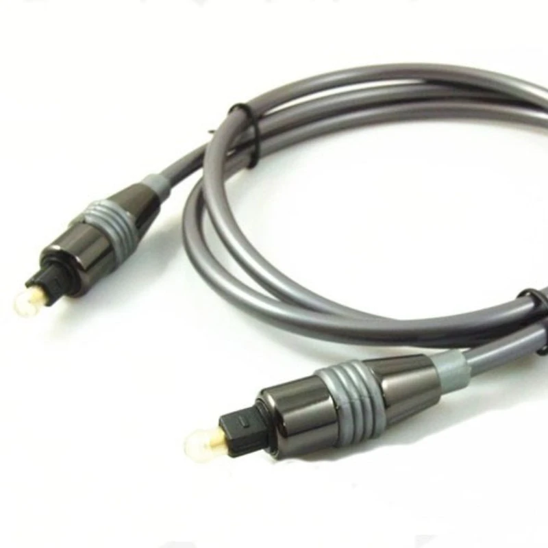 

Black Chrome Shell Fiber Audio Cable, Fiber Digital Cable, Advanced Digital Fiber Cable Toslink Cable
