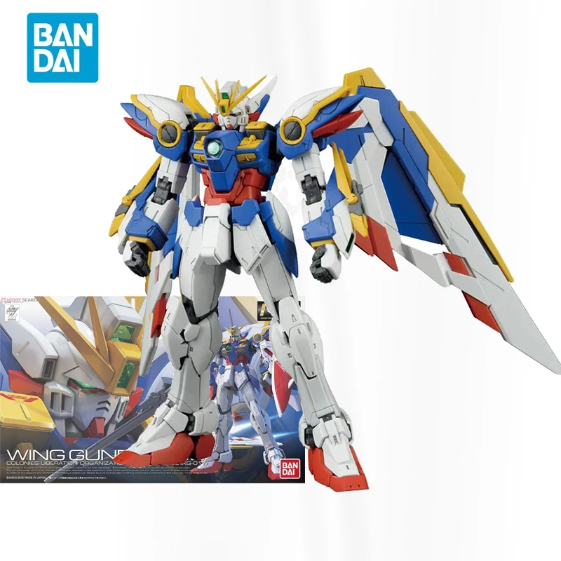 

Bandai Genuine Original Anime GUNDAM Model RG 1/144 WING GUNDAM EW Action Figure Assembly Model Toys Collectible Gifts For Kids