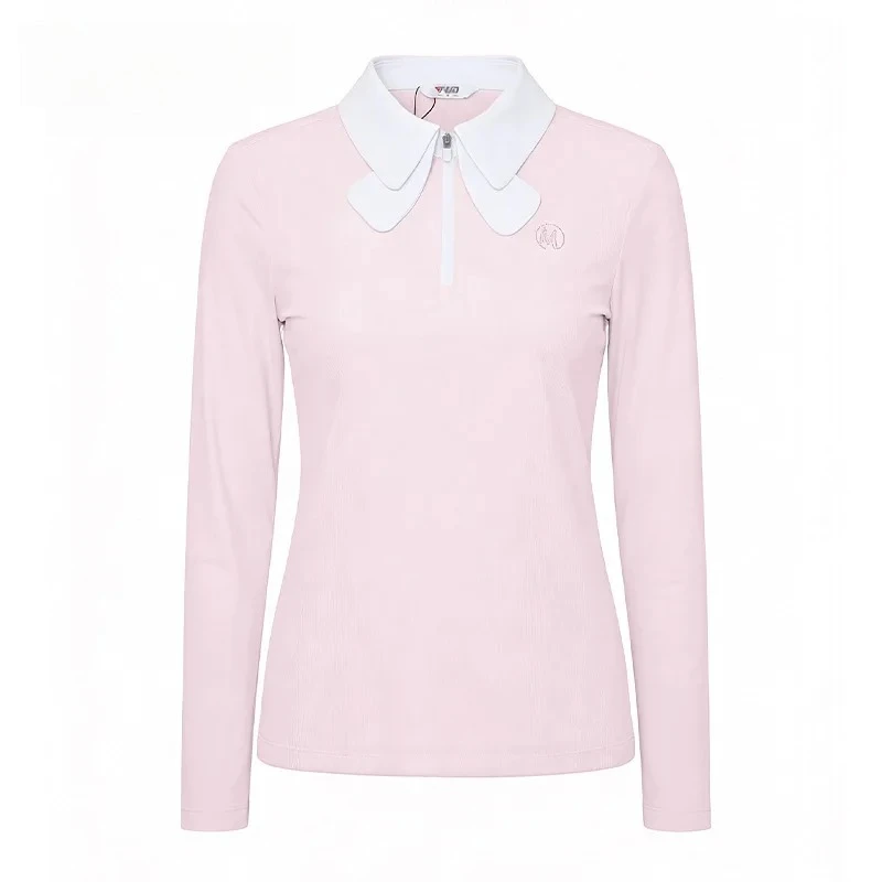 Women's Golf Long Sleeve T-shirt for Spring and Summer Breathable POLO Top Sportswear YF894
