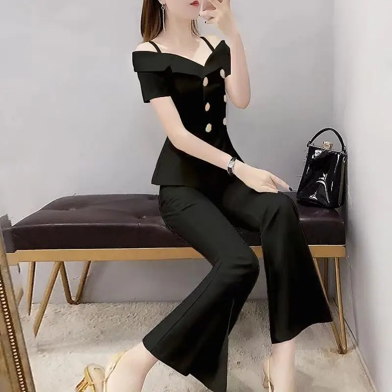 Set Of Two Fashion Pieces For Women Luxury Blazer Suit Elegant Summer High Quality Women\'s Sets Pants 2 Piece Outfits 2024 Pant