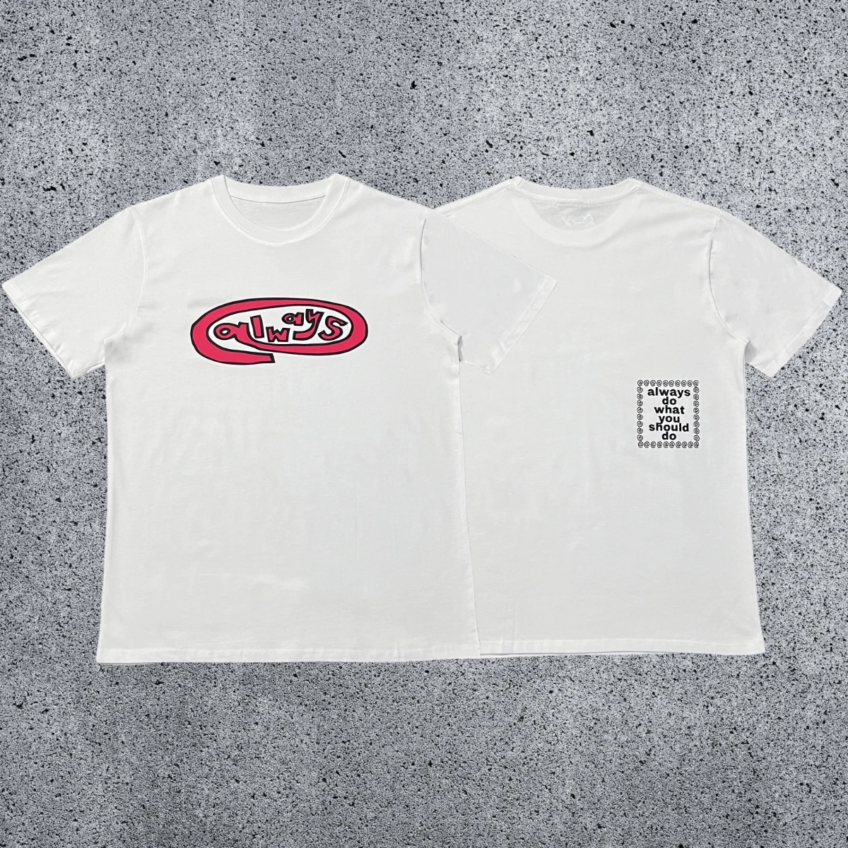 New Summer AD 2026 WYSD Short-sleeved Sun Roll Fun Printed American High Street Skateboard Cotton Round-neck T-shirt