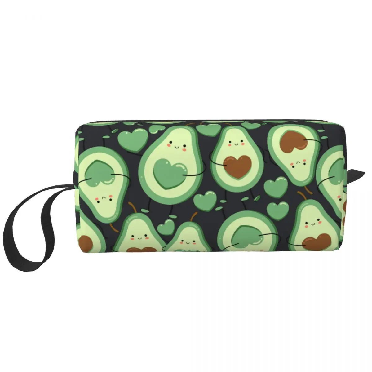 

Cute Avocado Fruit Makeup Bag Pouch Waterproof Cosmetic Bag Travel Toiletry Small Makeup Pouch Storage Purse for Women