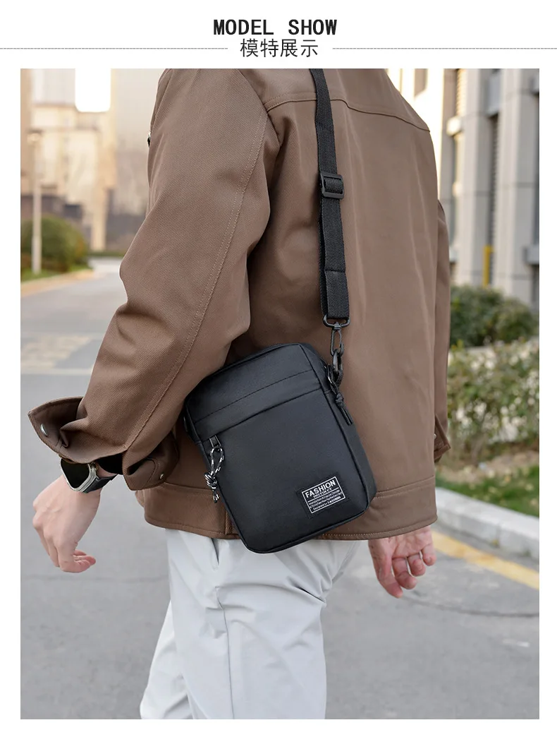 Men's Summer Crossbody Bag Lightweight Portable Small Backpack for Commuting Mobile Phone Bag Ideal for Work