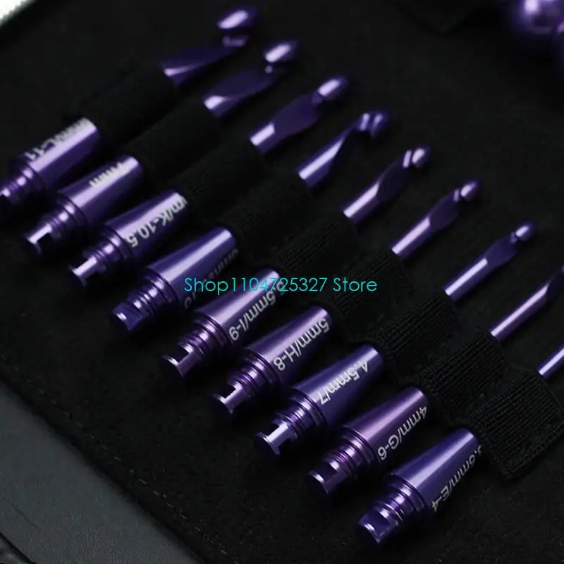 D8KF Häkelnadel-Set aus glattem Aluminium, ästhetische Hand, für