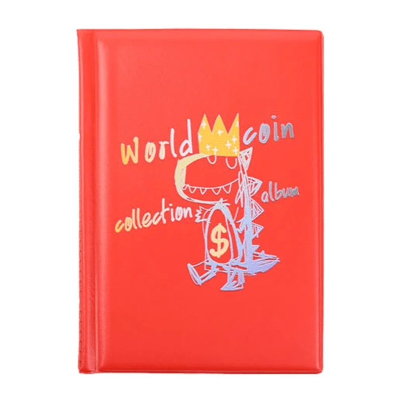 Coin Book 120 Pocket Coin Collection Holder Coin Storage Book 2.9x2.9cm Per Pocket, for Coin Collection