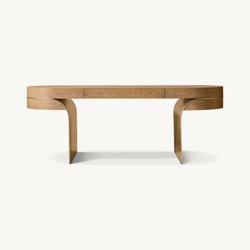 &Fine Workmanship Modern Minimalist Style Furniture Solid Wood Office Desk Suitable for Office Building
