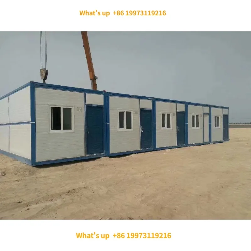 2026 Prefabricated Houses Low Cost Light Steel Sandwich Panel Folding Container House Mobile 20Ft Portable Movable Hotel Use Fas