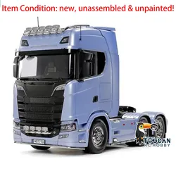 1/14 6X4 RC Tractor Truck 770S 56368 Radio Control Engineering Vehicle Cars Boys Toys Kit Model for Assembling TH23070