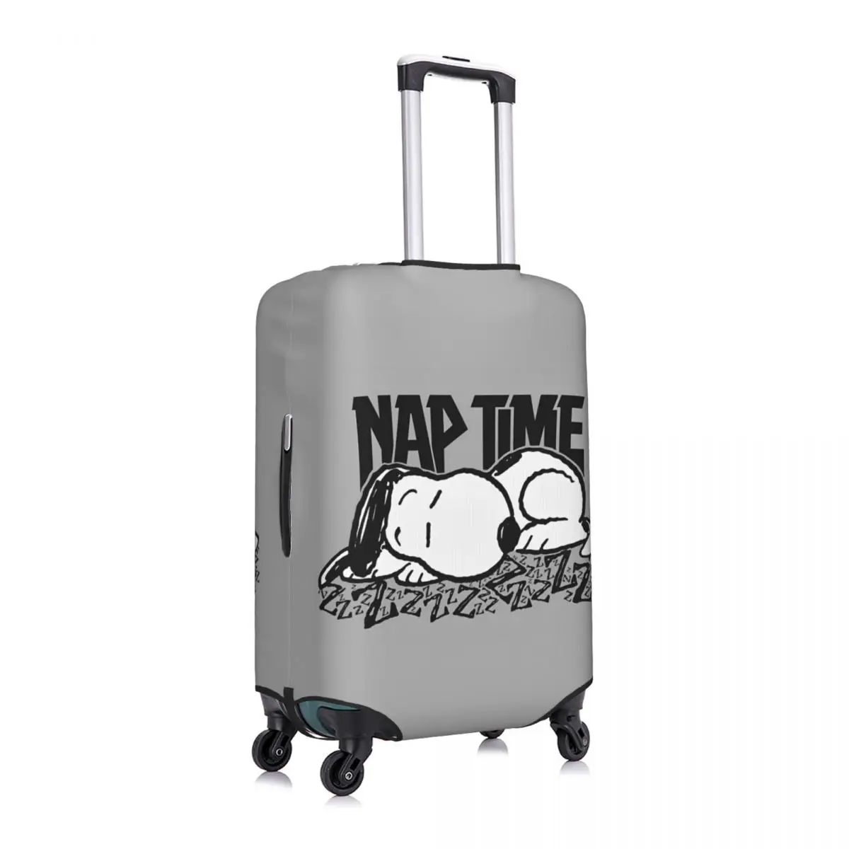 Rock Tees Snoopy Nap Time Suitcase Cover Travel Protection Holiday Useful Luggage Case