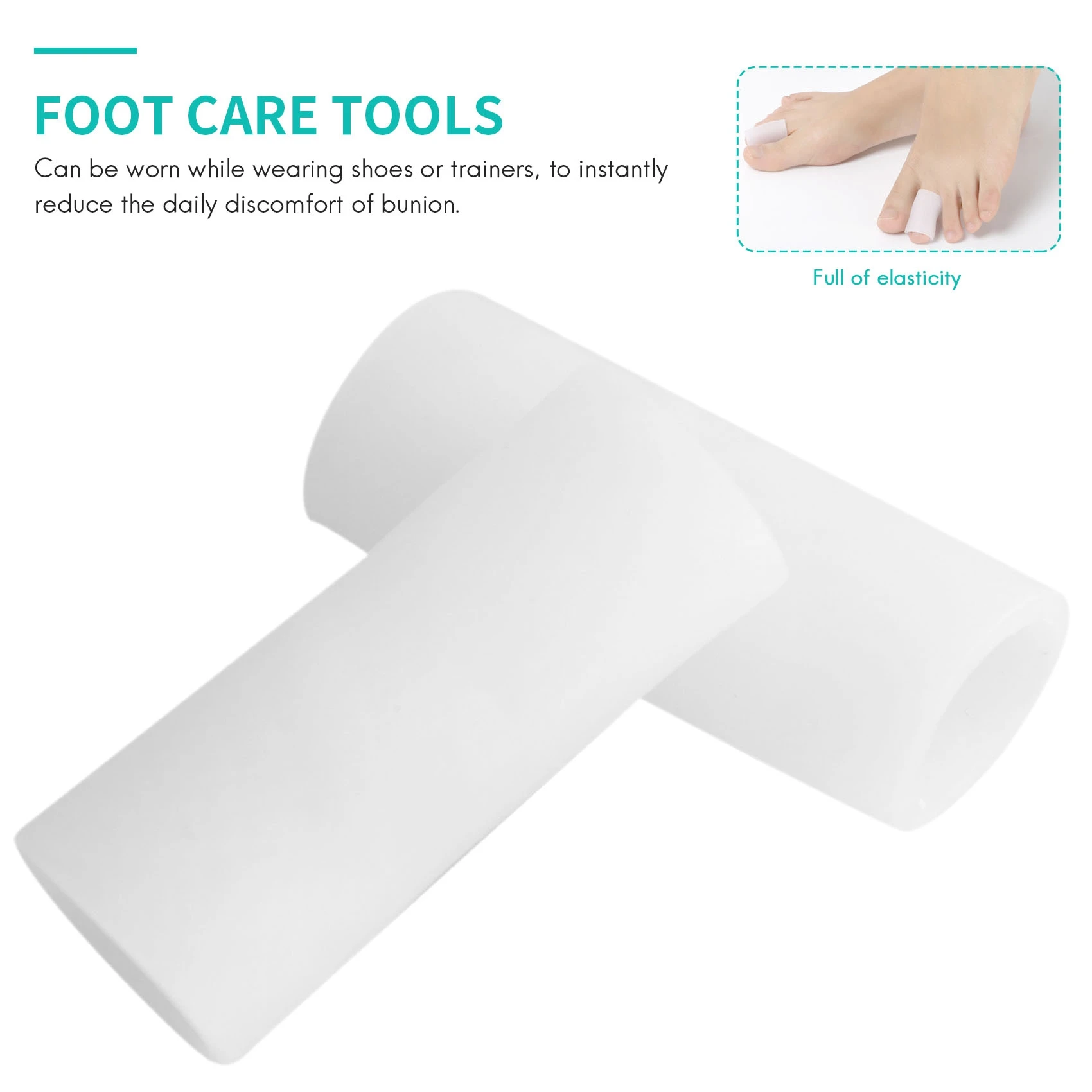 Y01A10 Pcs Silicone Gel Finger Tube Protector Toe Sleeves for Friction Pain Relief Foot Care Tool Finger Protect