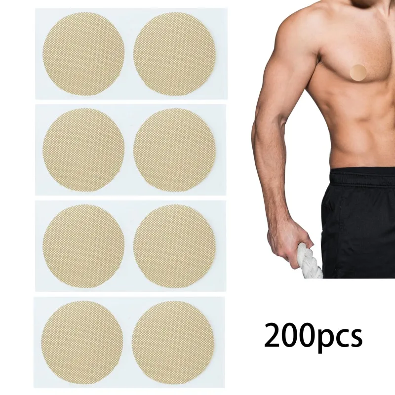 200pcs Nylon Pad Sticker Increase Men\'s Chest Muscle Chest Stickers Male Soft Shaper Nylon Chest Pad