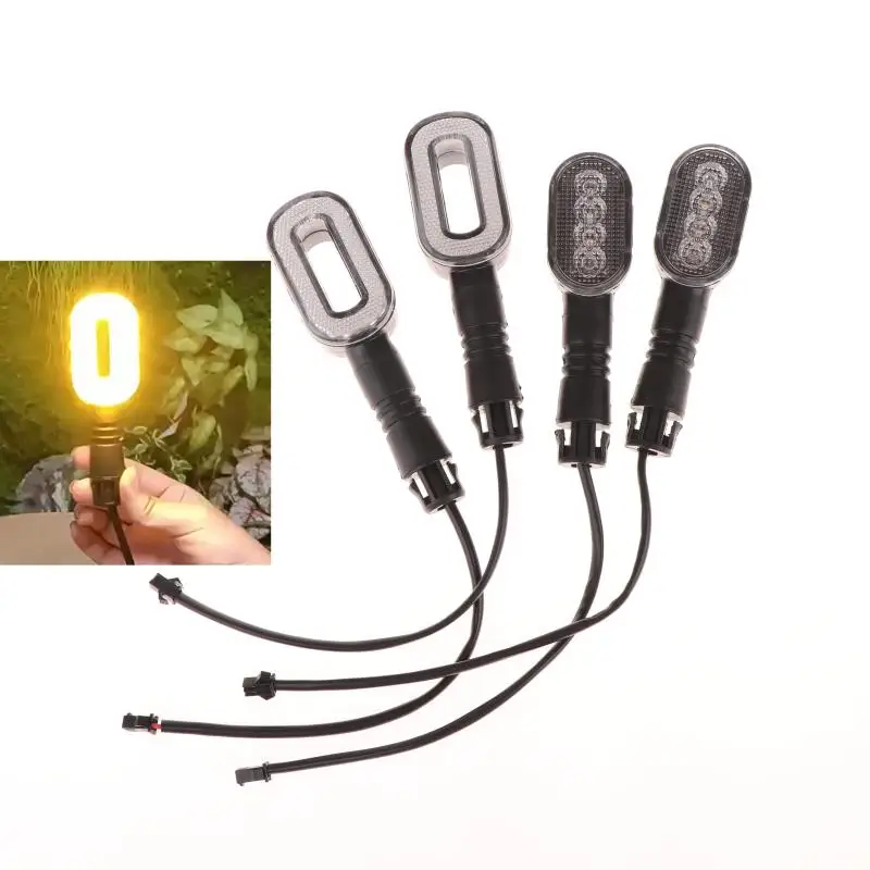 B*2PCS Bicycle Turn Signal Horn Taillight 36V/48V/60V/72V Bike Light Warning Lamp For Electric Throttle Motorcycle Scooter Parts