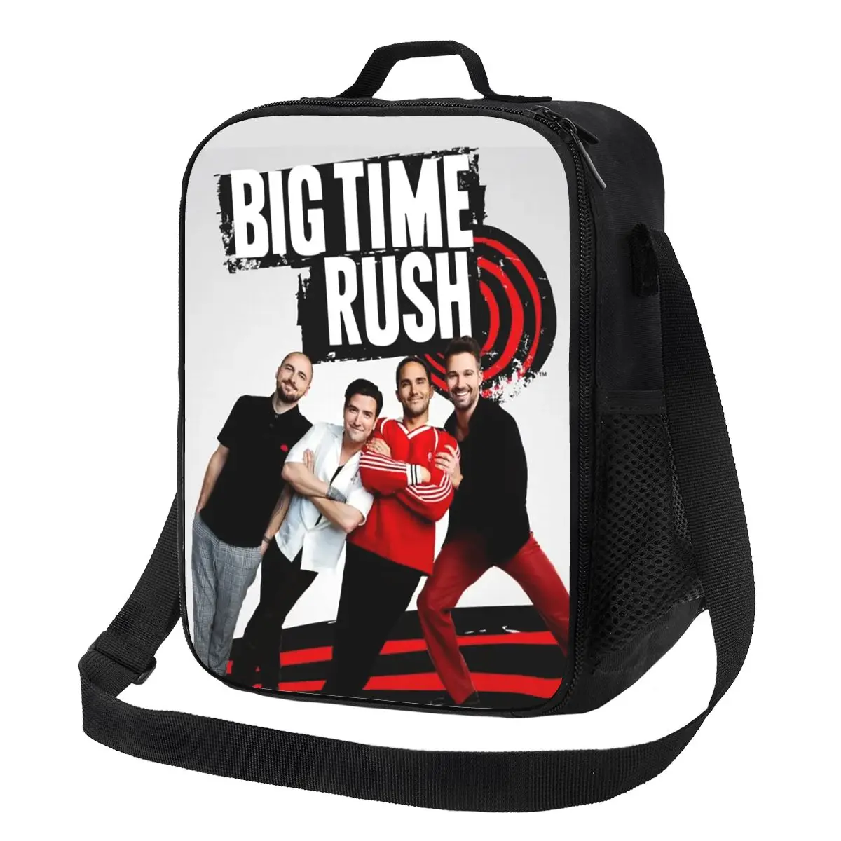 

Big Time Rush BTR Band Music Insulated Lunch Bag for School Picnic Storage Food Boxes Portable Container Thermal Lunch Box Tote