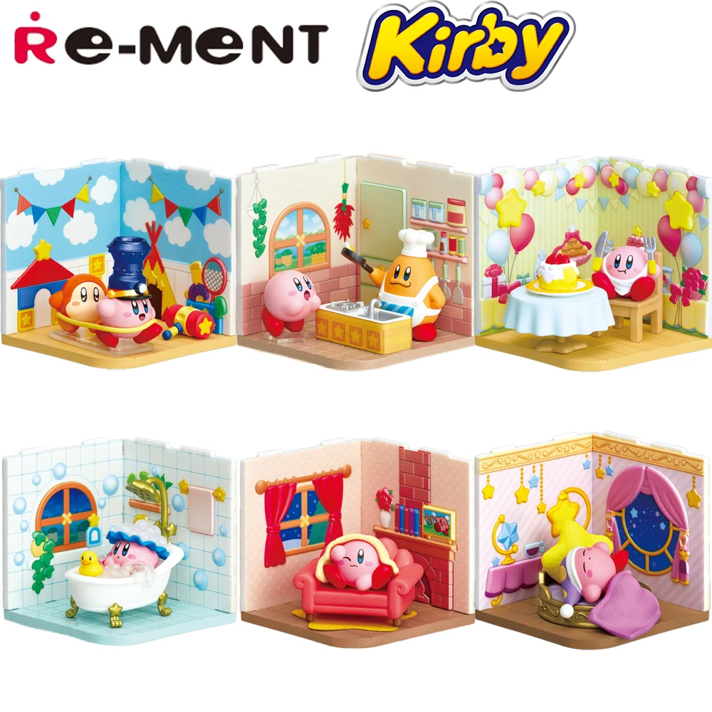 

In Stock Original Re-Ment Kirby: Wonder Room: 1Box Full Set Game Anime Kawaii Model Toys Good Birthday Gifts for Kids Girls Fans