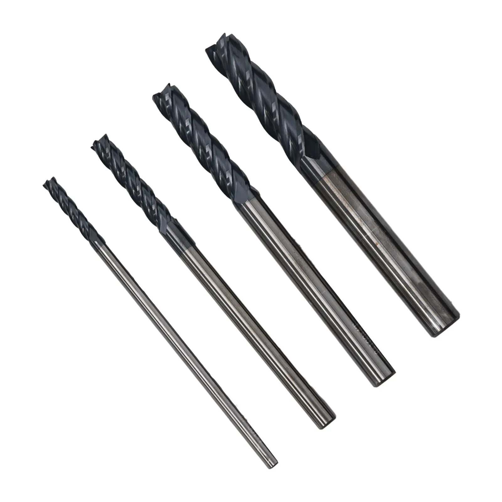 

Tungsten Carbide End Mills Cutting Extra Long Shank For Steel Alloy 100mm LENGTH 4 Flutes 4/6/8/10mm CNC Tools