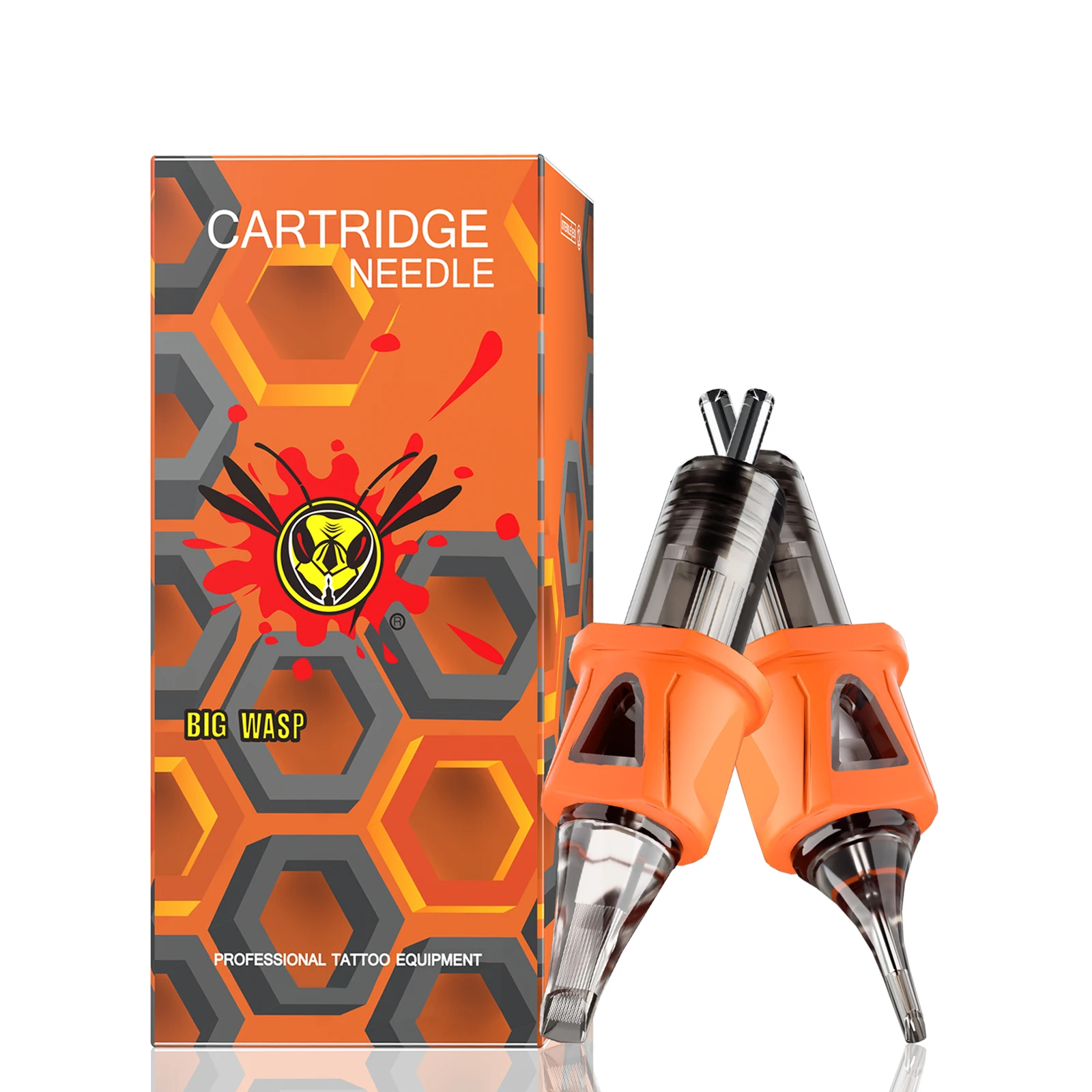 

BIGWASP 10Pcs/Box Cartridge Tattoo Needles Disposable Sterilized Safety with Silicone for Permanent Makeup PMU SMP Tattoo Supply