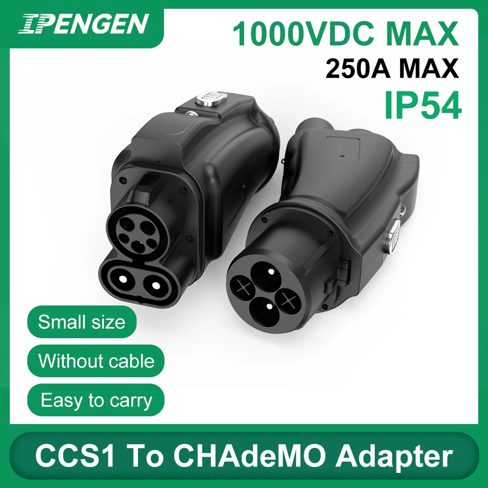 IPENGEN CCS1 to CHAdeMO EV Charger Adapter 250A CCS Combo 1 Station Charging for Standard Japanese Electric Car Connecter