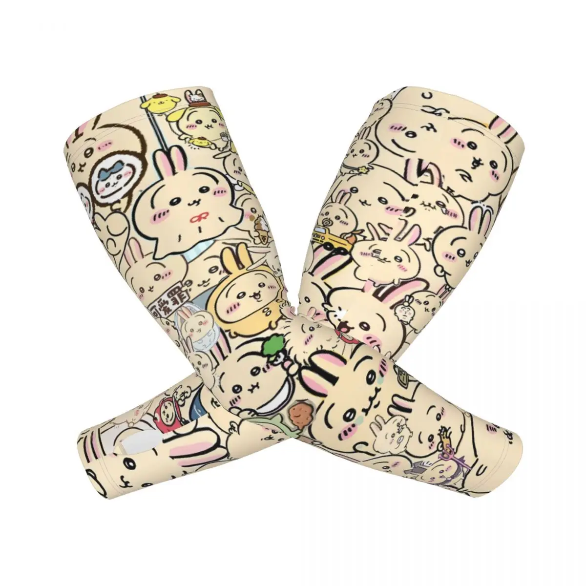 Custom Chiikawa UV Protection Cooling Arm Sleeves Women Men Cute Animal Sports Fishing Tattoo Cover Up