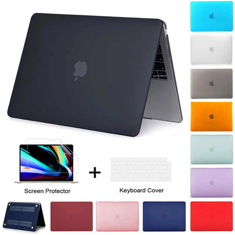 Matte caso do portátil para 2021 apple macbook pro 16 a2485 m1 chip a2141 com barra de toque capa acessórios macbook pro 15 a1286 a1707