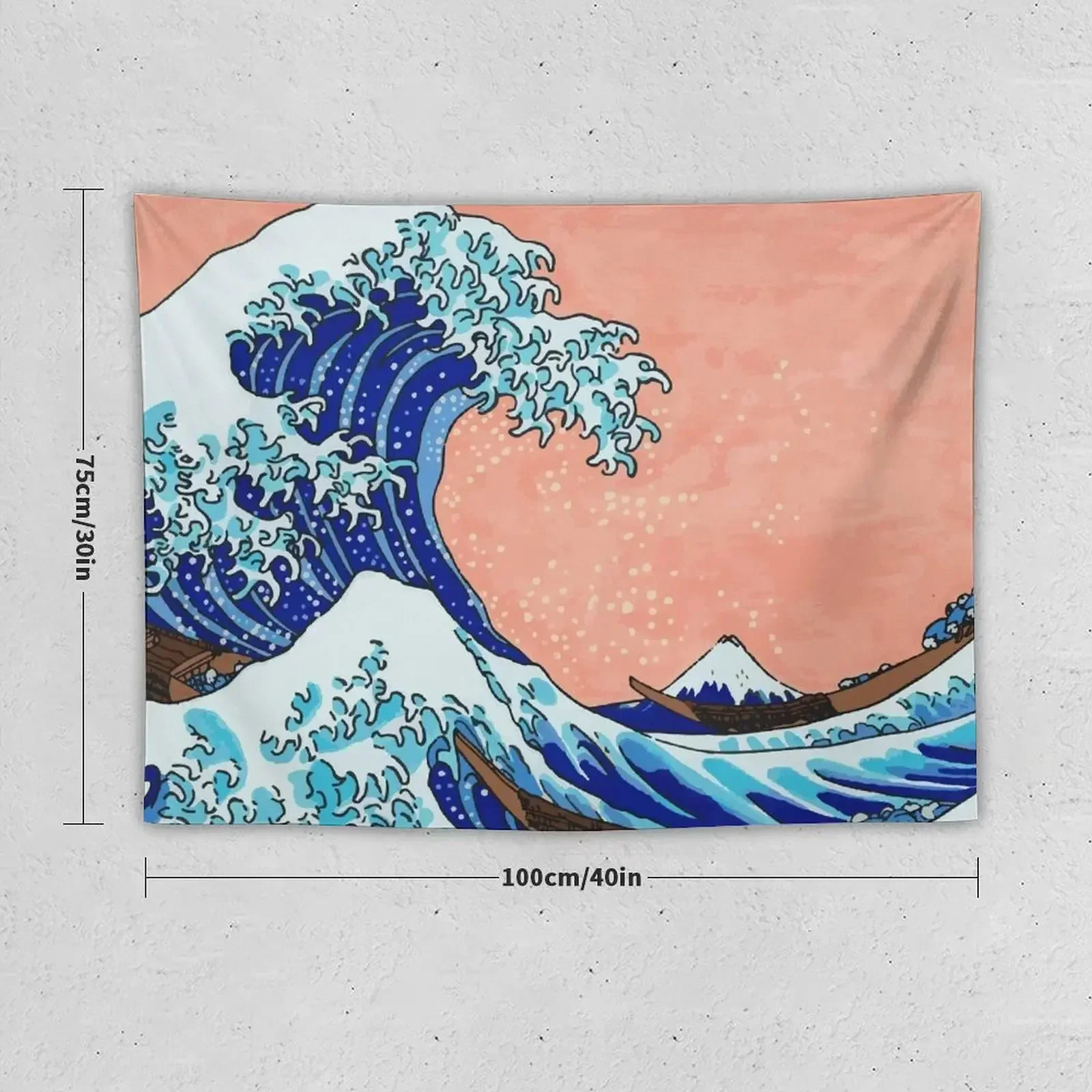 The Great Wave of Kanagawa Tapestry Wall Hanging Wall Anime Decor Wall Art Room Decoration Aesthetic Tapestry