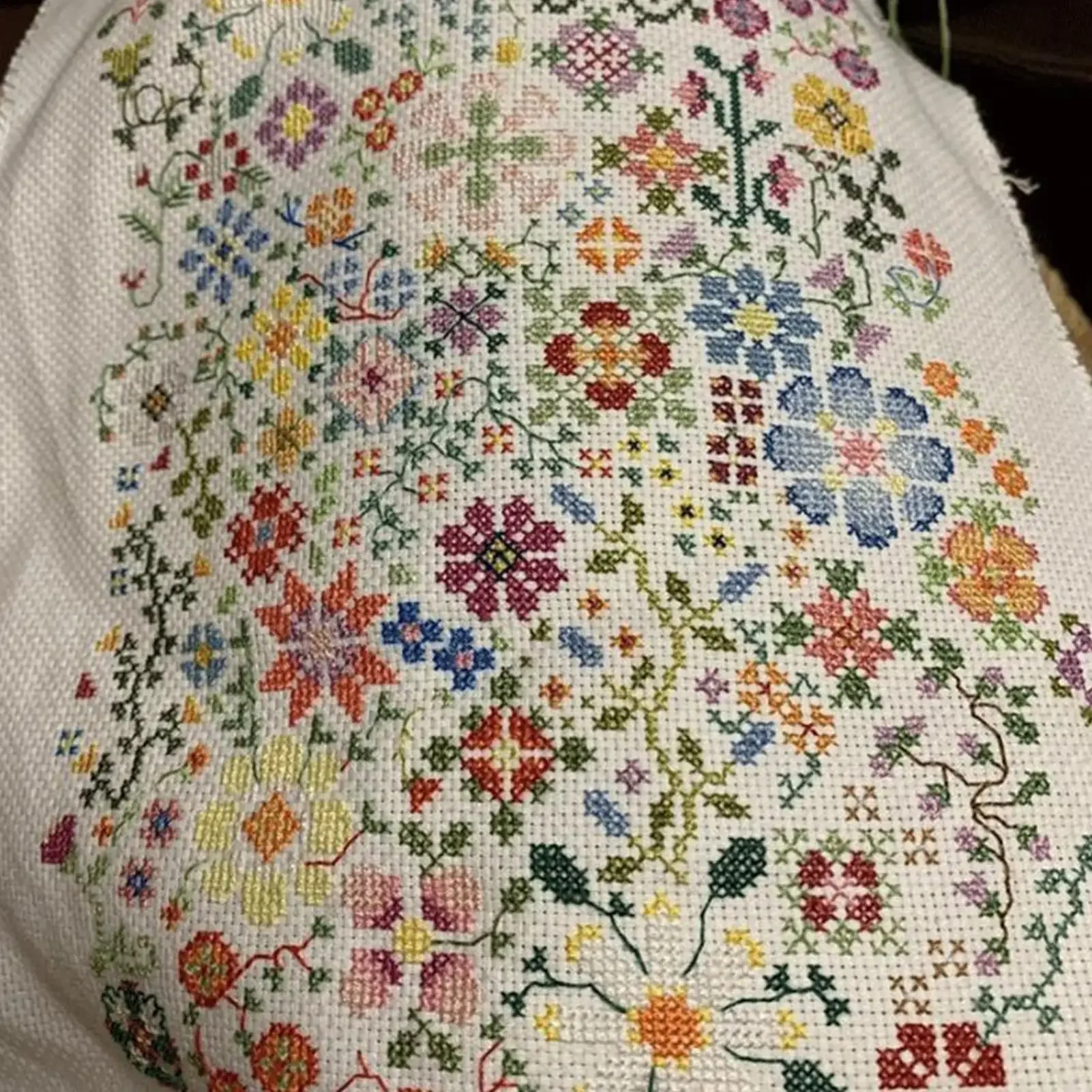 Embroidery Kit Handmade Pattern Arts Crafts Floral Embroidery Flowers For Festival Holiday Home Unisex Adults Decoration