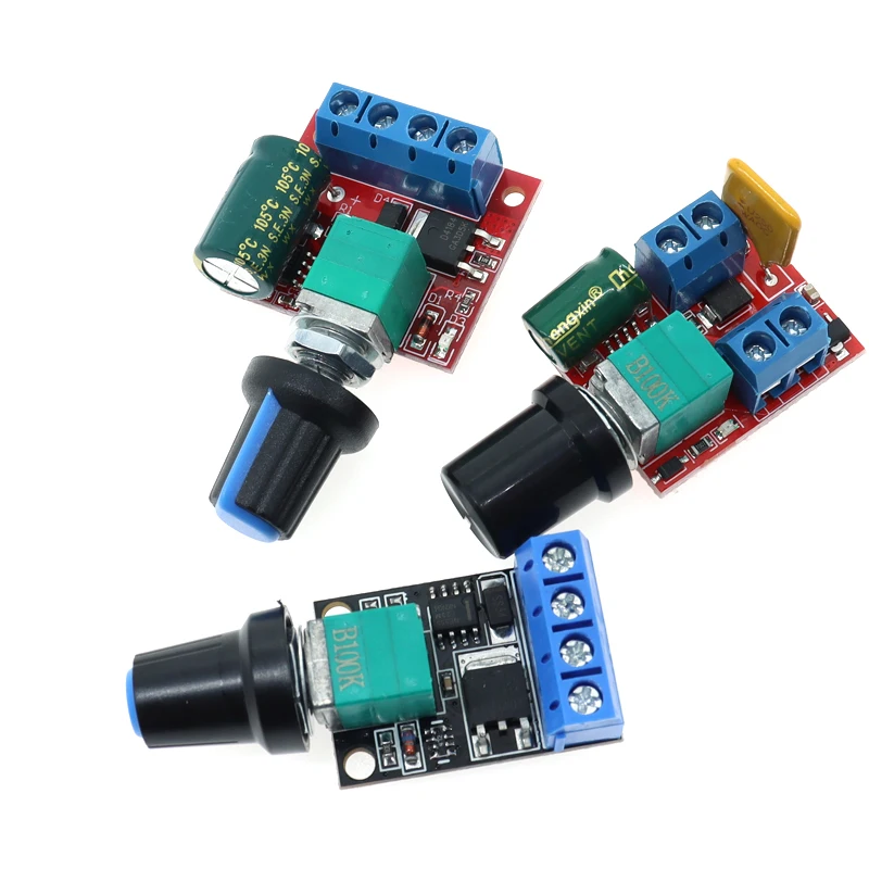 DC 1.8V-35V 2A 3A 5A 10A 30W 80W 90W PWM Motor Speed Controller Low Voltage Motor Speed Controller PWM Adjustable Drive Module