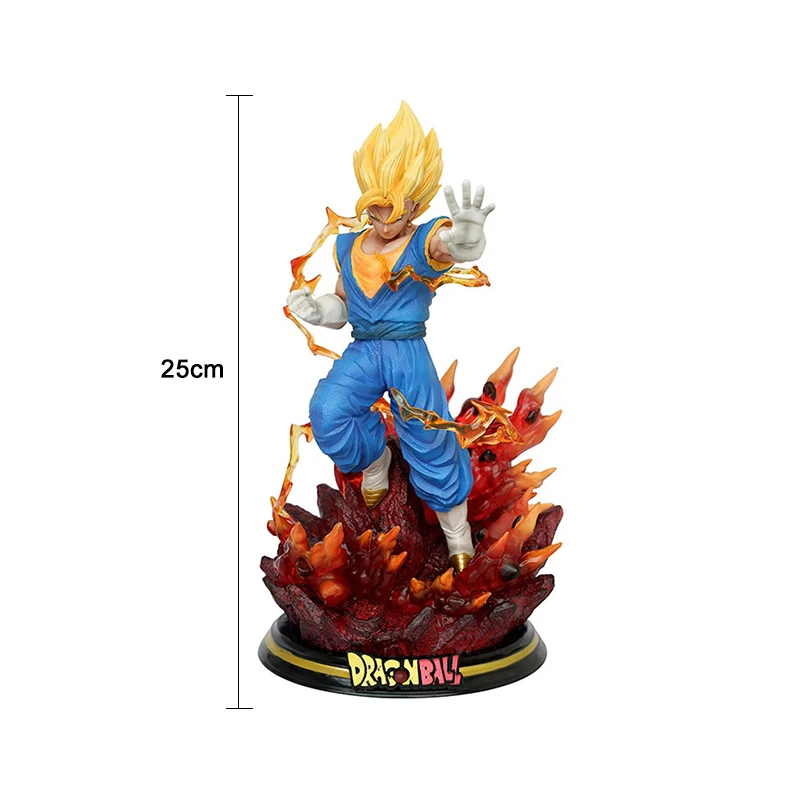 25Cm Anime Dragon Ball Z Vegetto Glowable Action Figures PVCรูปปั้นตุ๊กตาเครื่องประดับคอลเลกชันตกแต่งห้องของเล่น